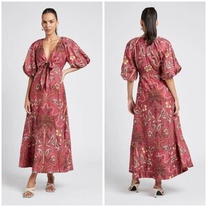 Sheike Panama puff sleeve dress size S